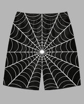 Men's Big Size Street Style Simple Spider Web Printed Outdoor Casual Shorts